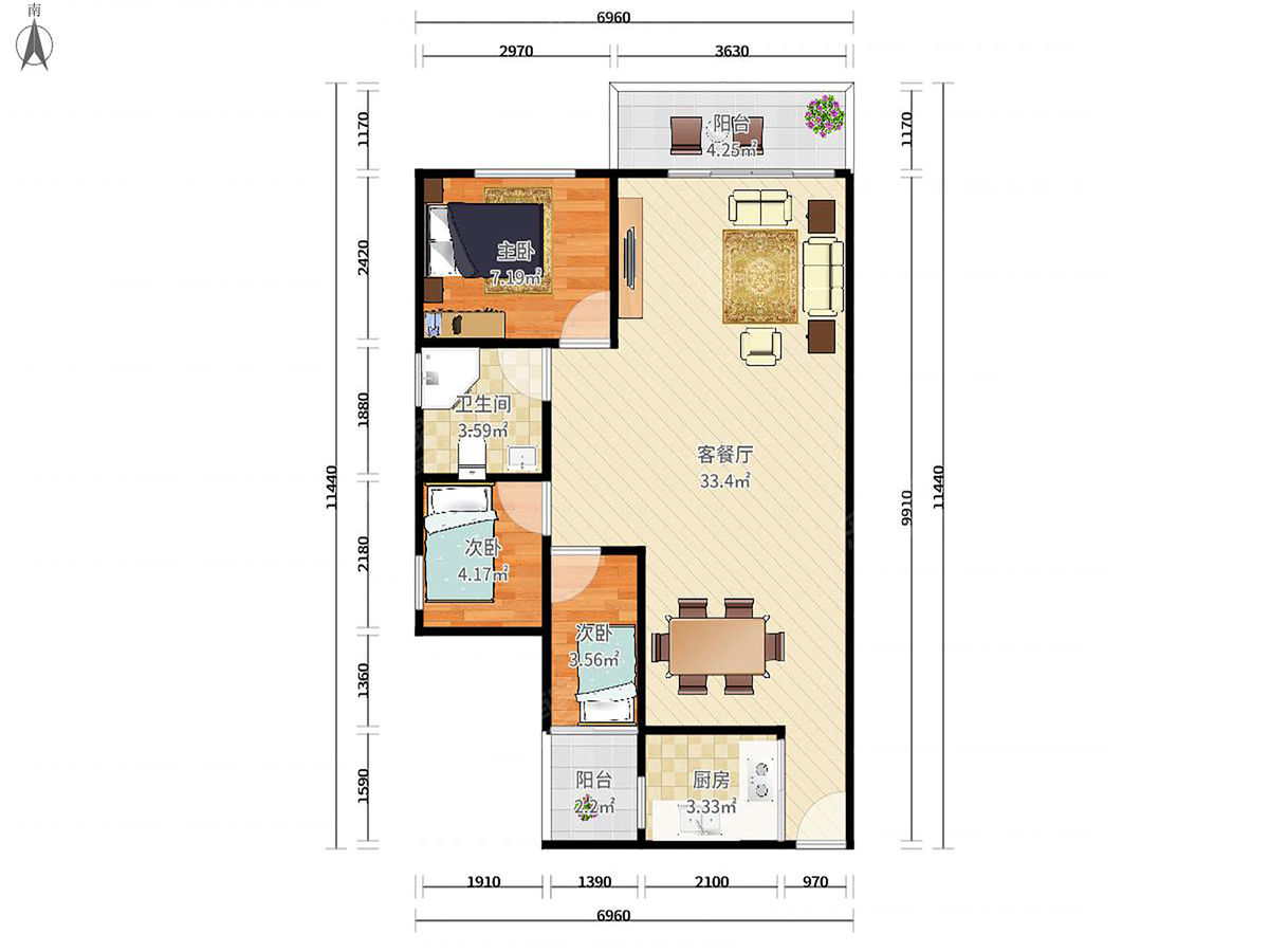 中建灯湖领秀户型图