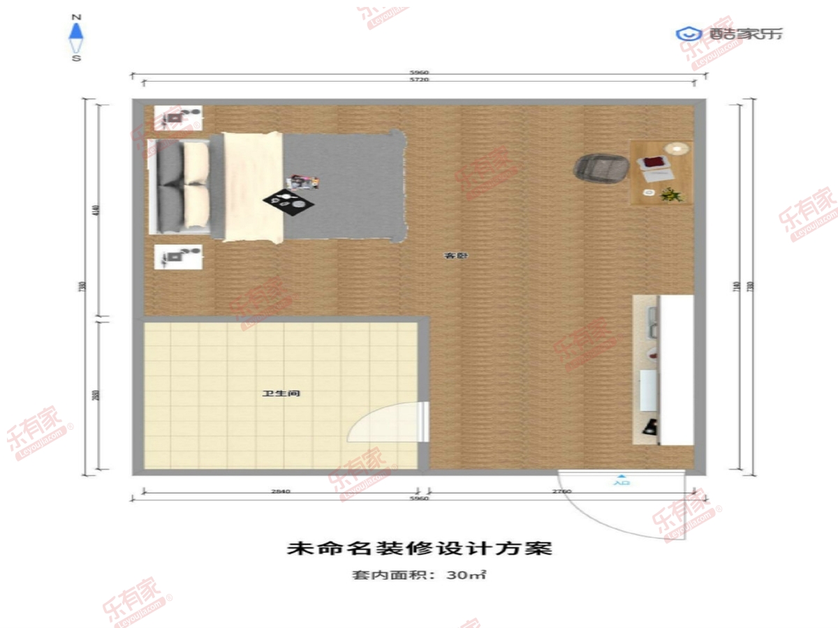 恬心公寓（杨屋村）户型图