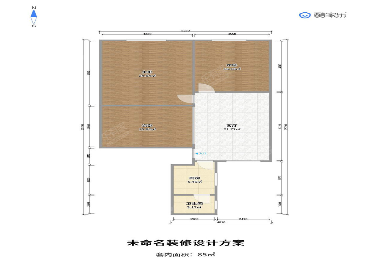 江会路 3房1厅1卫 85㎡-深圳江会路租房