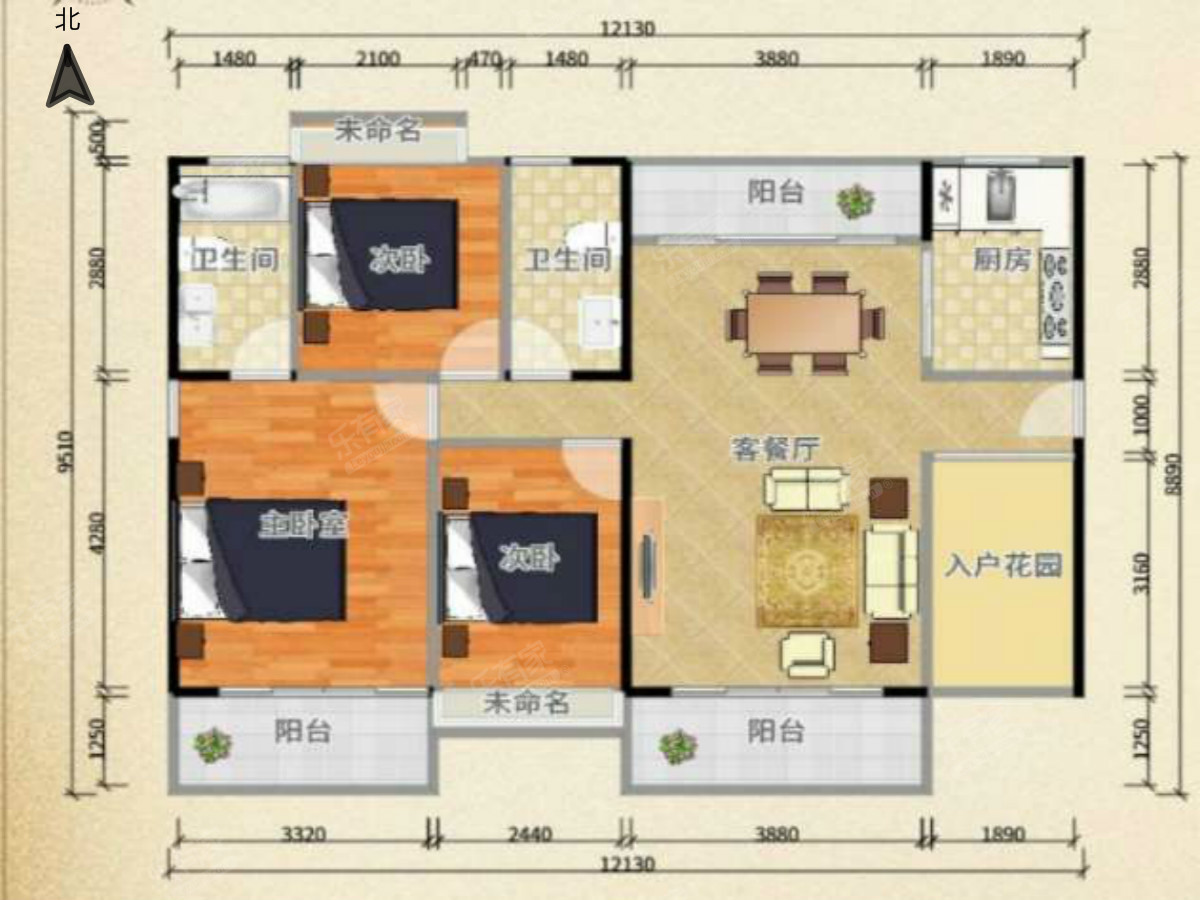 秋谷公馆户型图