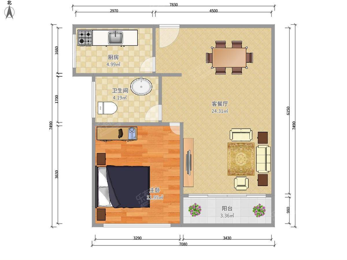 枫叶望海公馆户型图