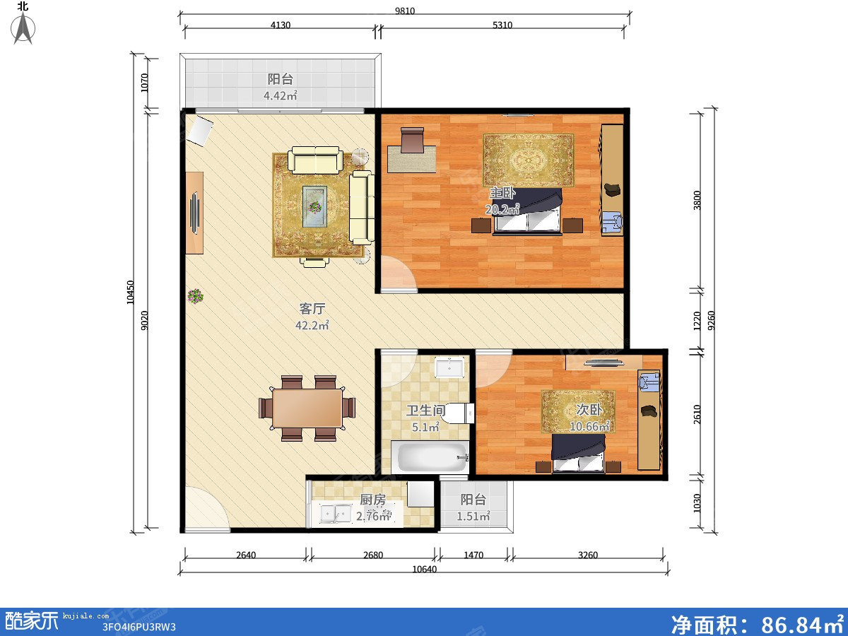 奥城花园户型图