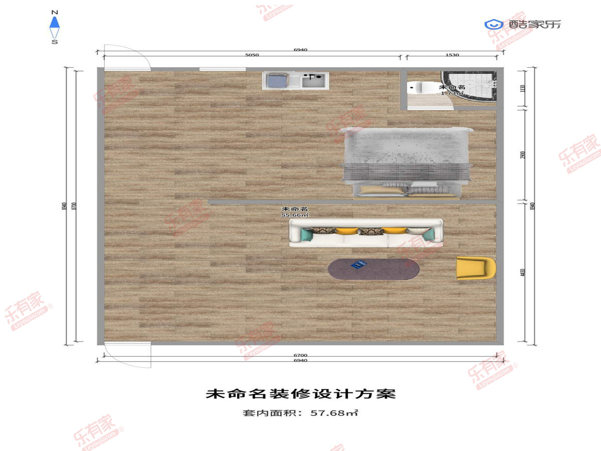 下梅林肉菜市场综合楼户型图