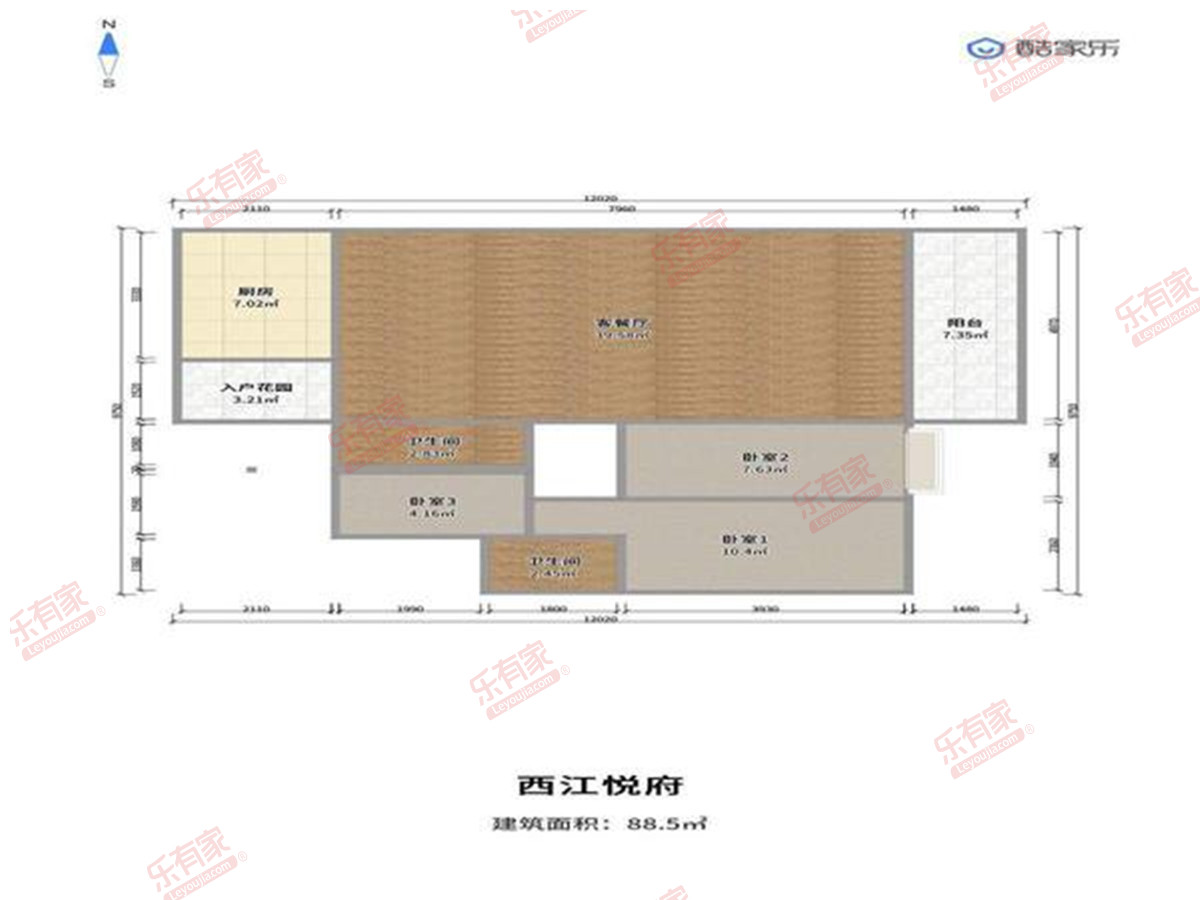 碧桂园越秀·西江悦府户型图