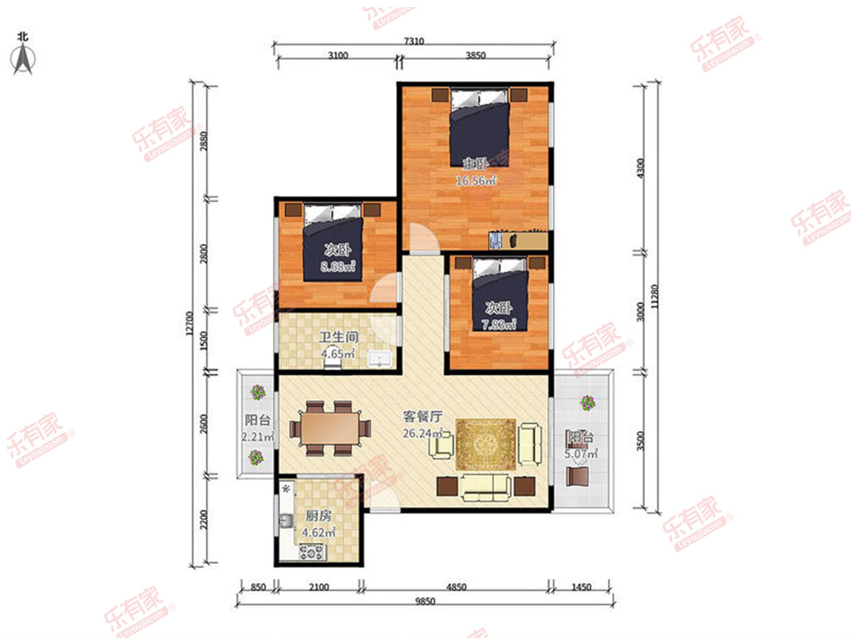 万科城二期户型图