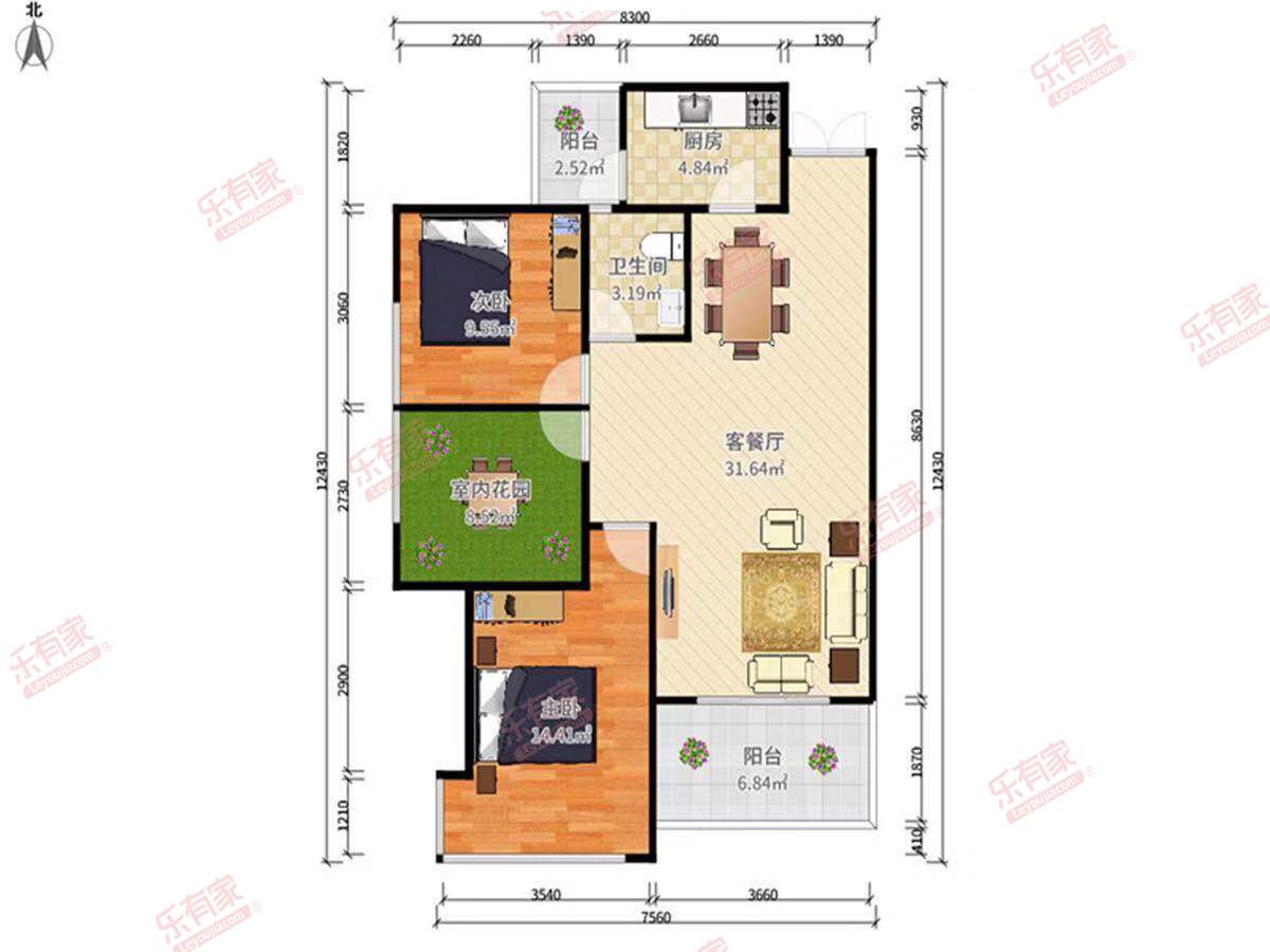 金沙世纪花园户型图