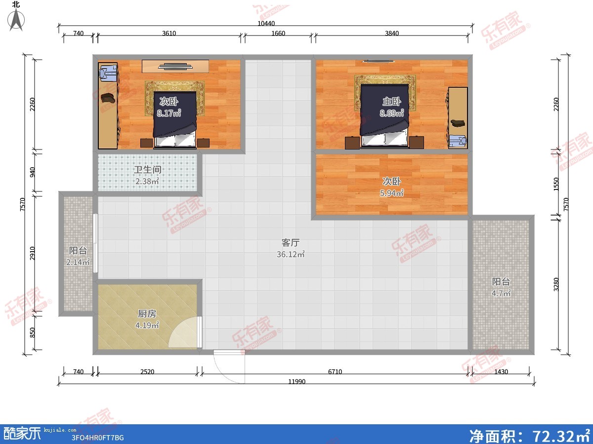 中信凯旋城二期户型图