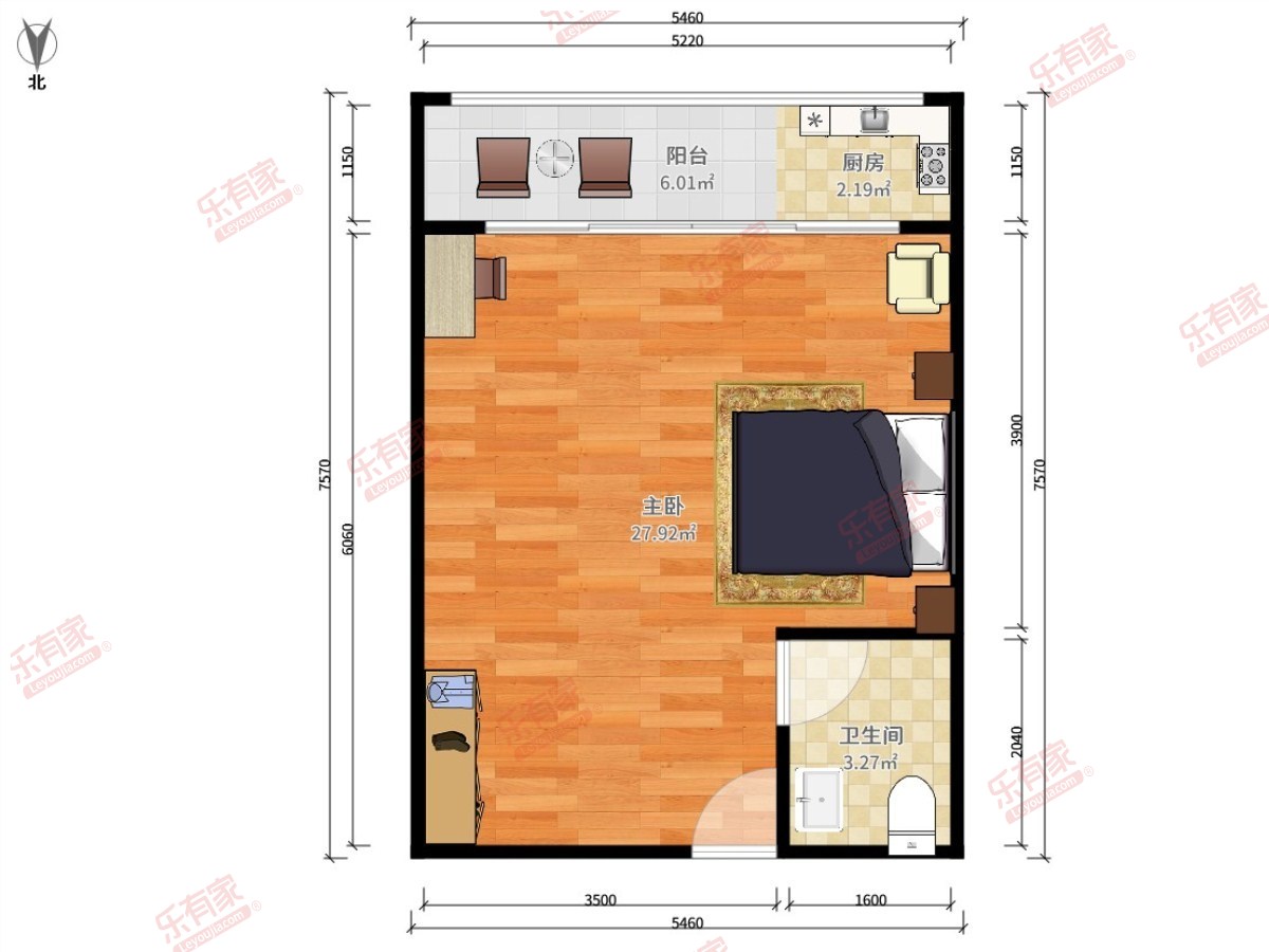 星晴公寓南普装1室0厅29m²-深圳星晴公寓租房