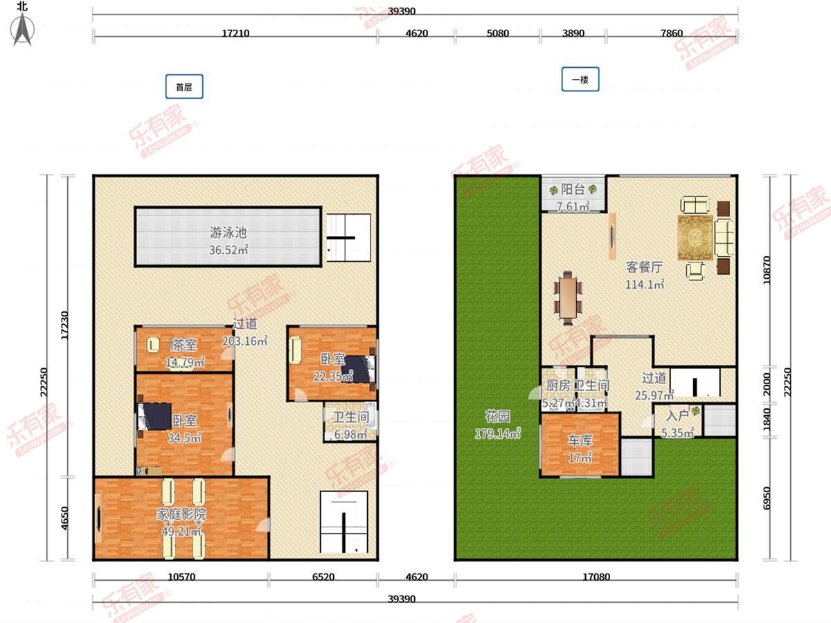银湖山庄 9房8厅7卫1厨3阳530.0m² 东