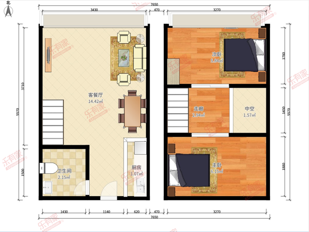 苹果公馆户型图