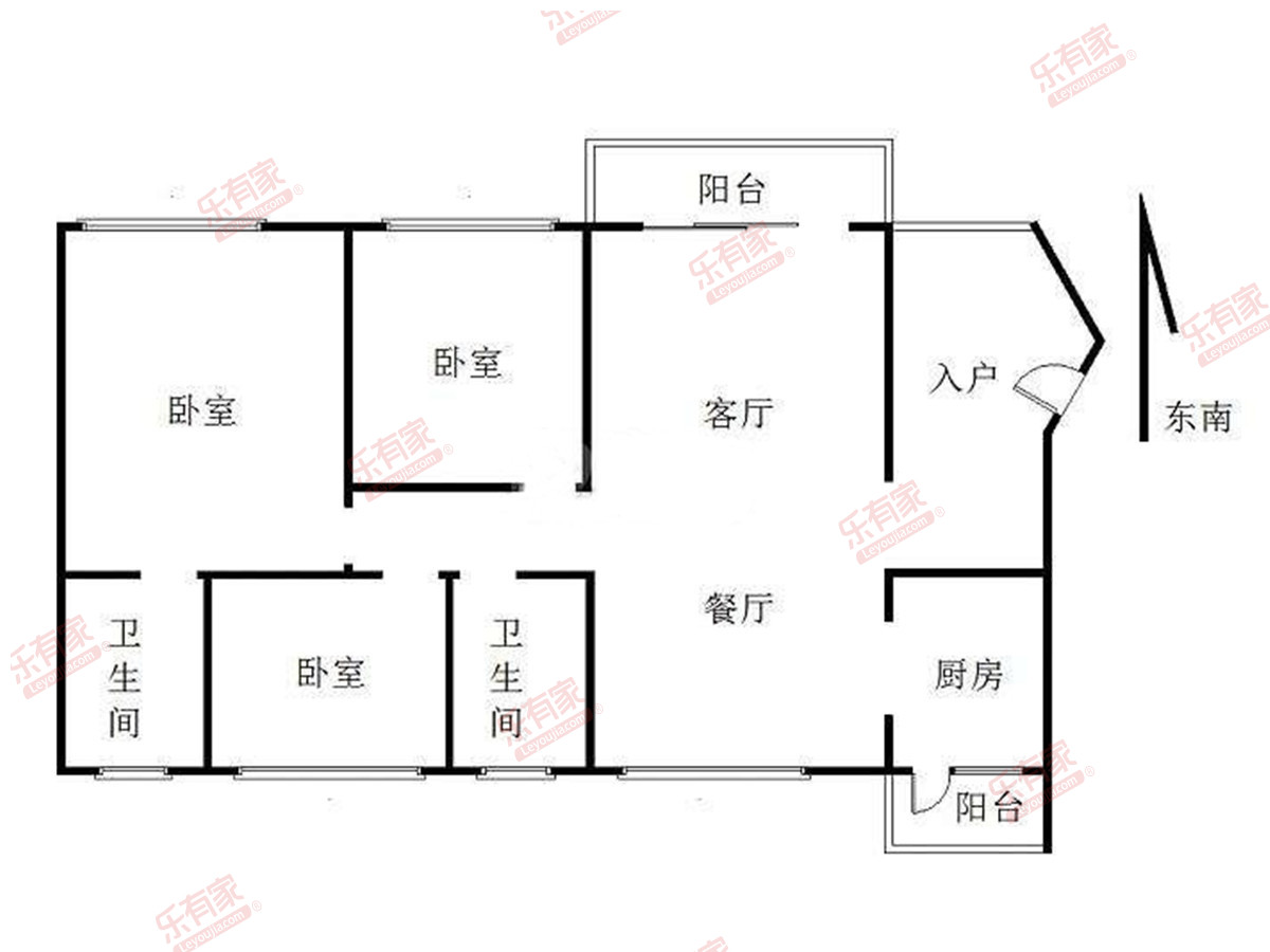 秋谷康城花园户型图