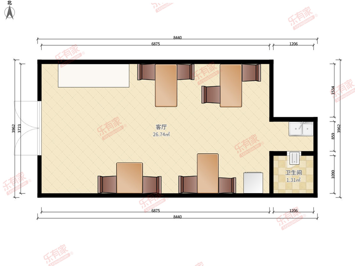 福景花园 商铺 49.25㎡