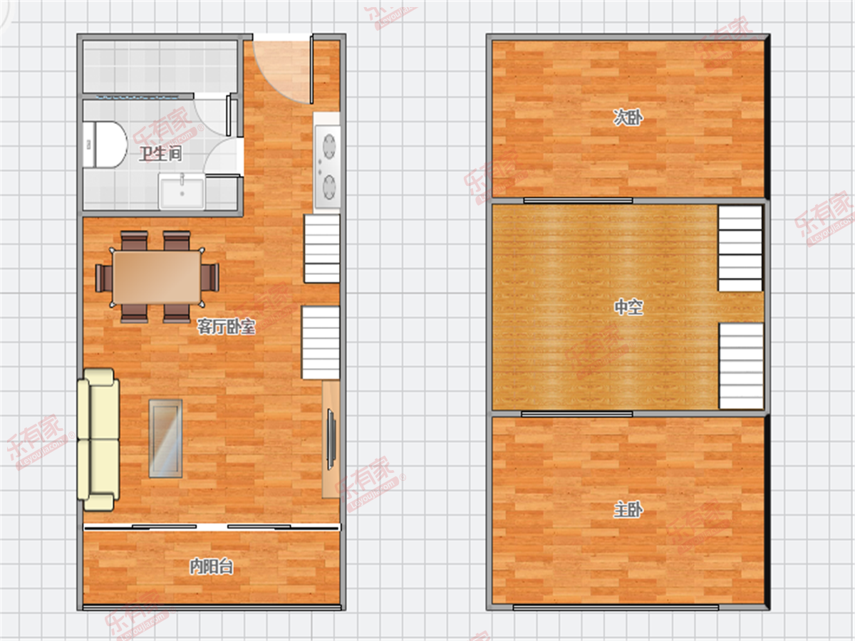 威谷科技园 2房1厅1卫0厨0阳55.0m² 南