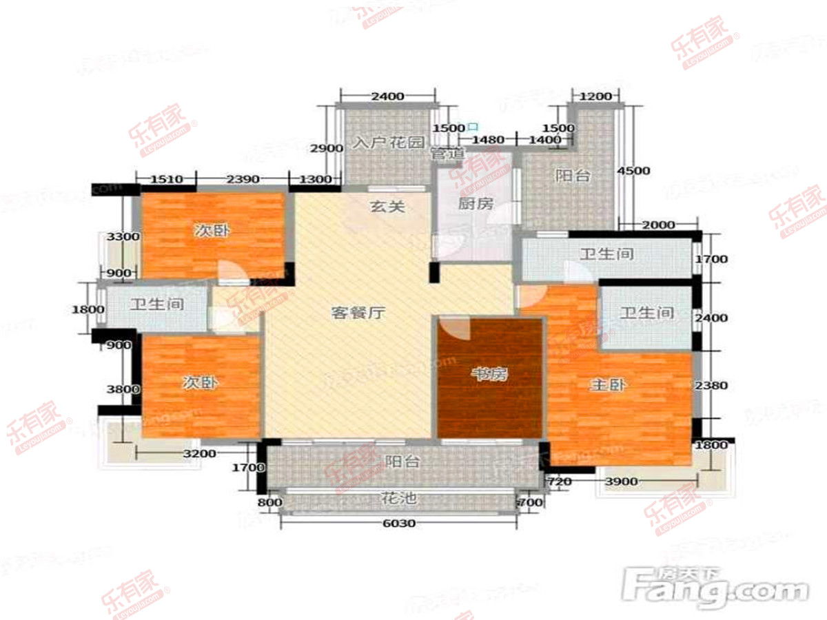天地源·御湾雅墅 4房2厅3卫1厨2阳160.0m² 东南 2