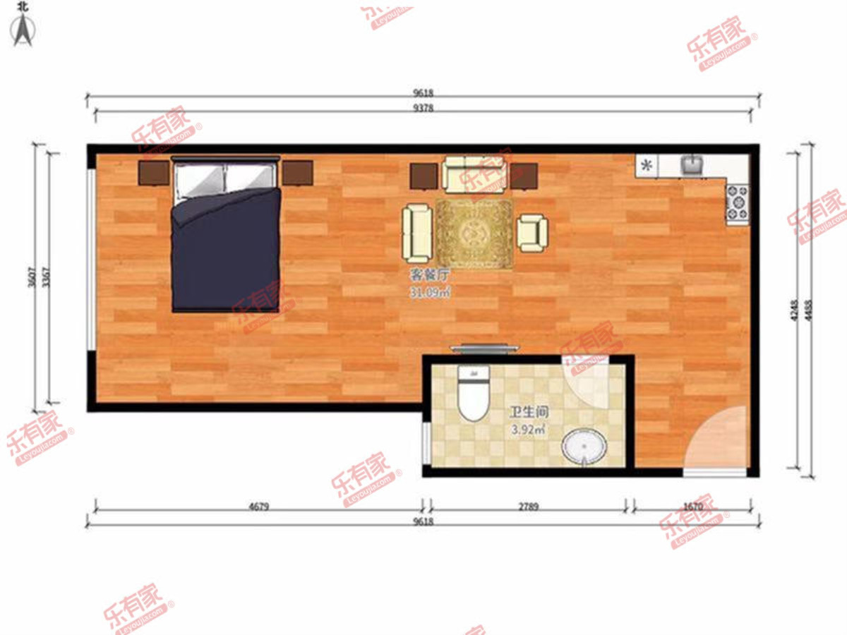 和健云谷 工业 41.97㎡-深圳和健云谷租房