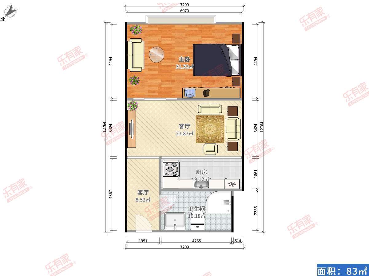 懿峯国际公寓	户型图