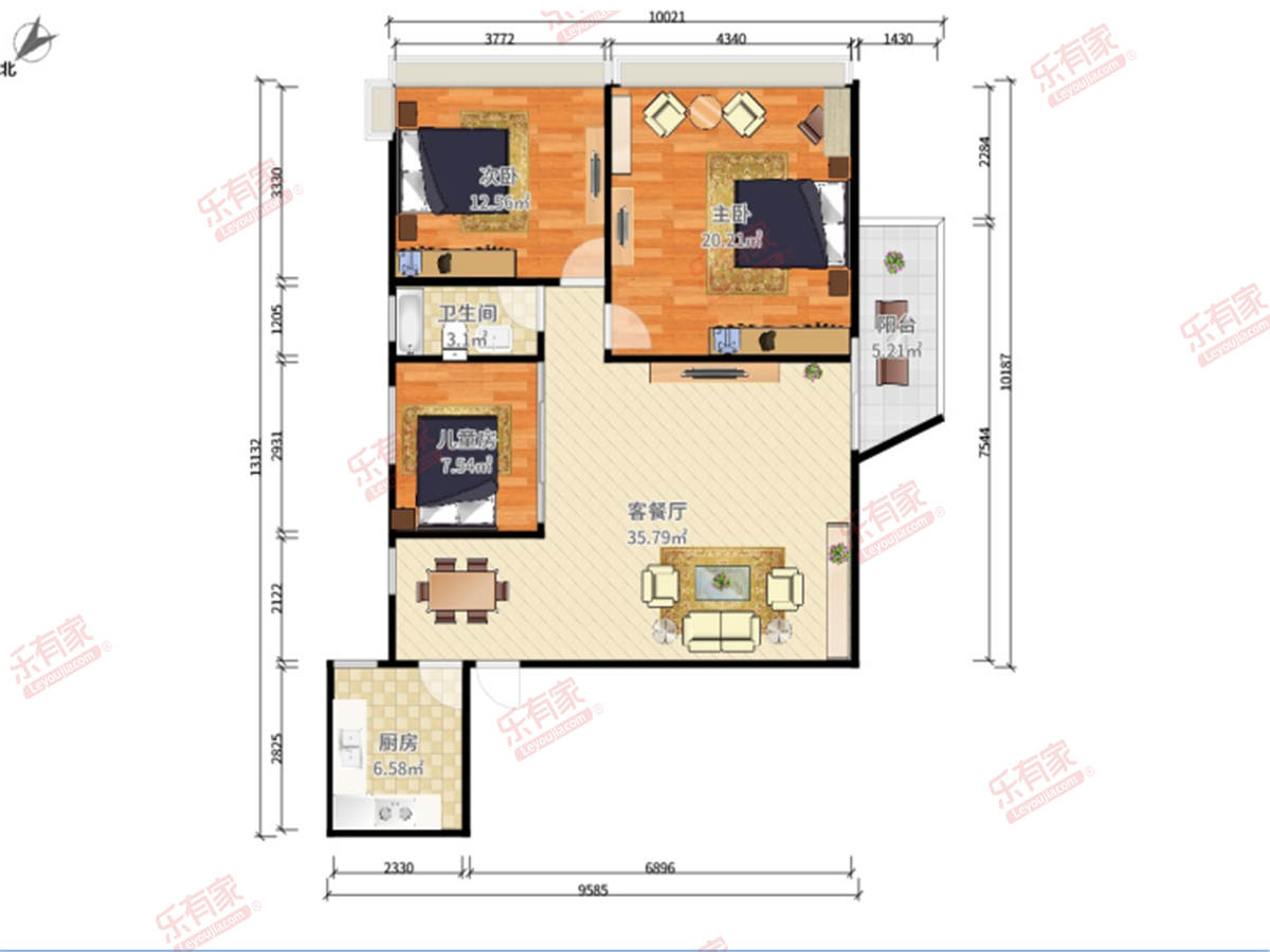 信华经理人花园户型图