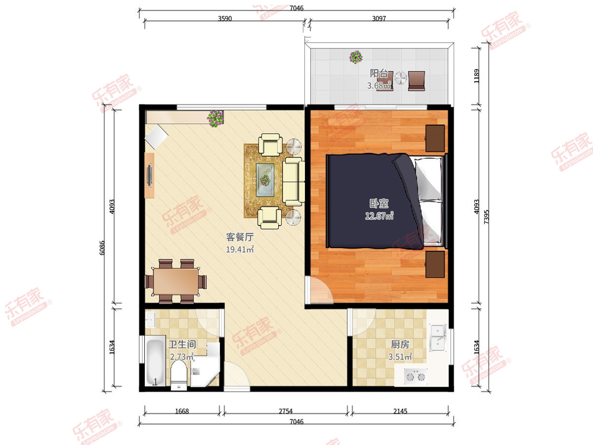 花样年花港家园户型图