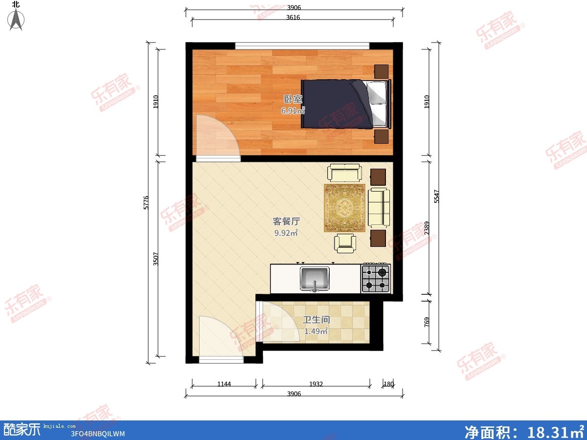 懿峯国际公寓	户型图
