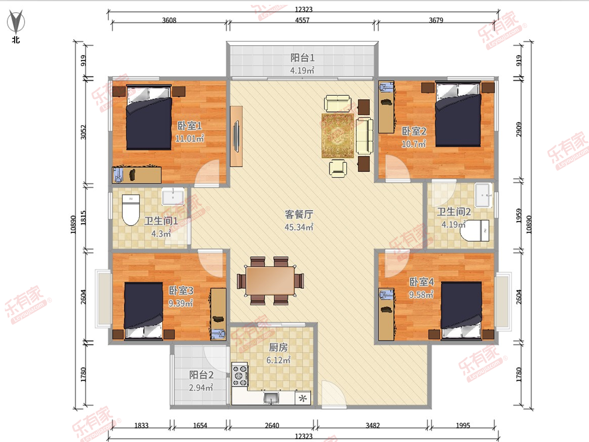 一城峯景户型图