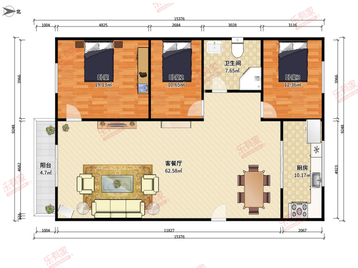 裕兴花园户型图