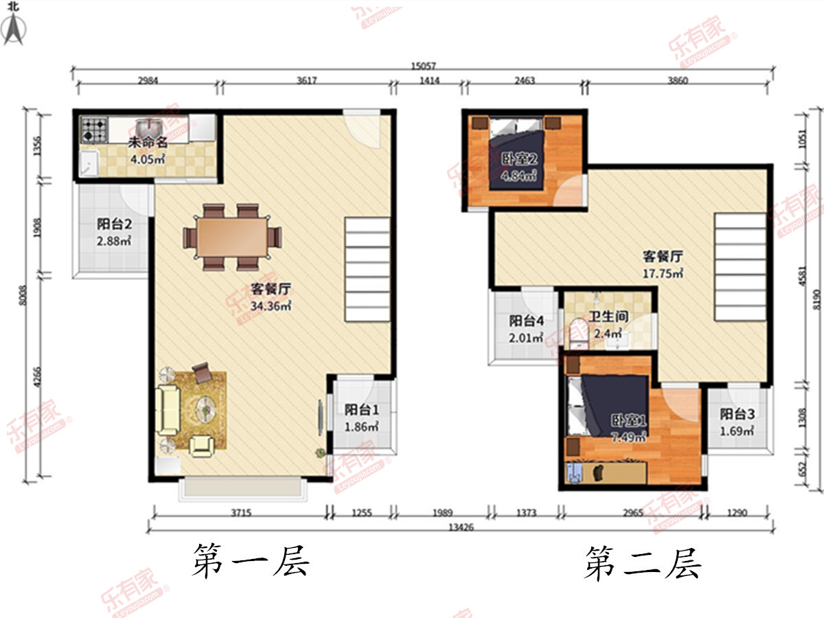 世家花园户型图
