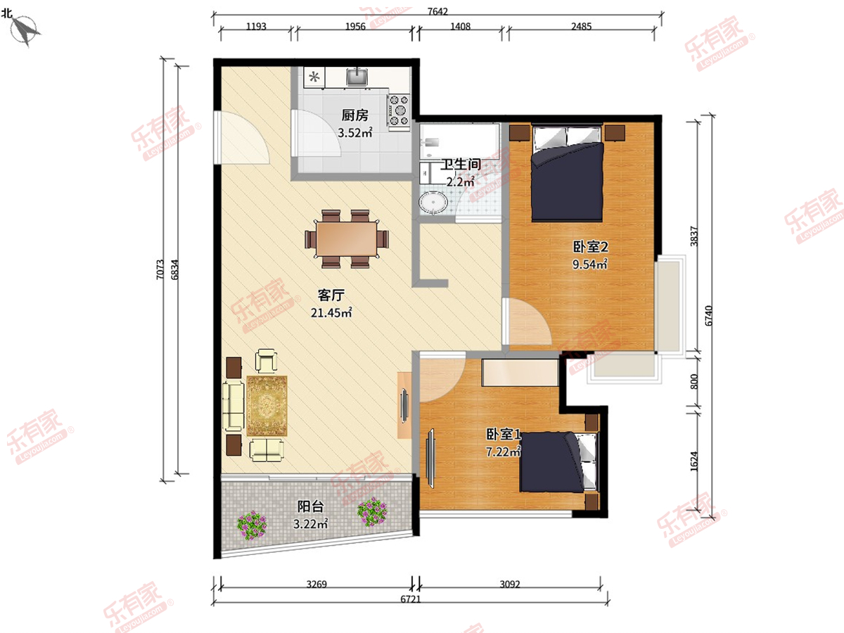 红树家邻户型图