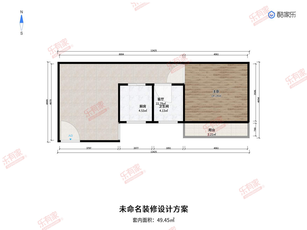 碧桂园天麓山花园 西南 精装 1室 1厅 50m²