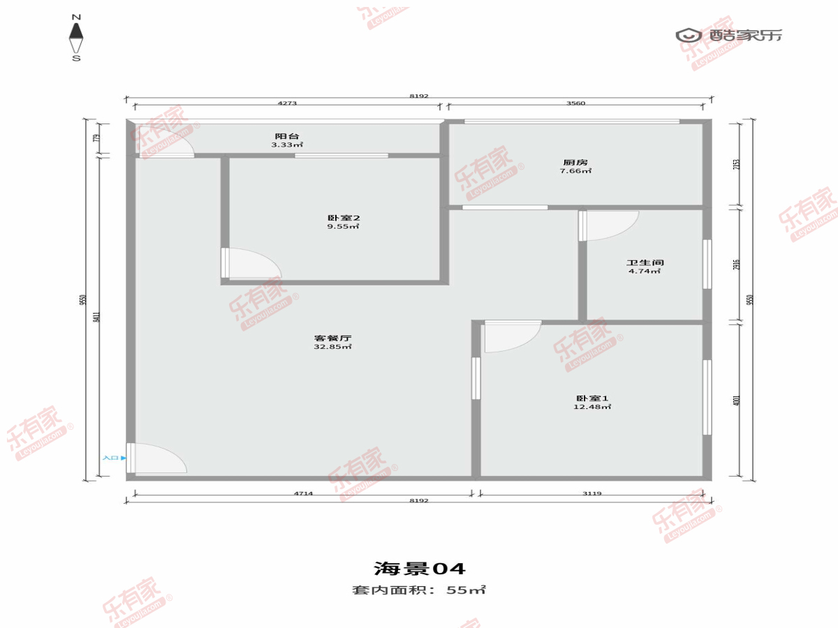 海景花园小区户型图