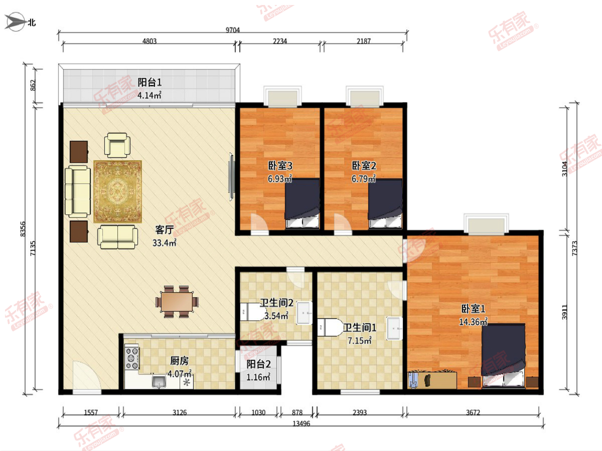 鸣翠苑户型图