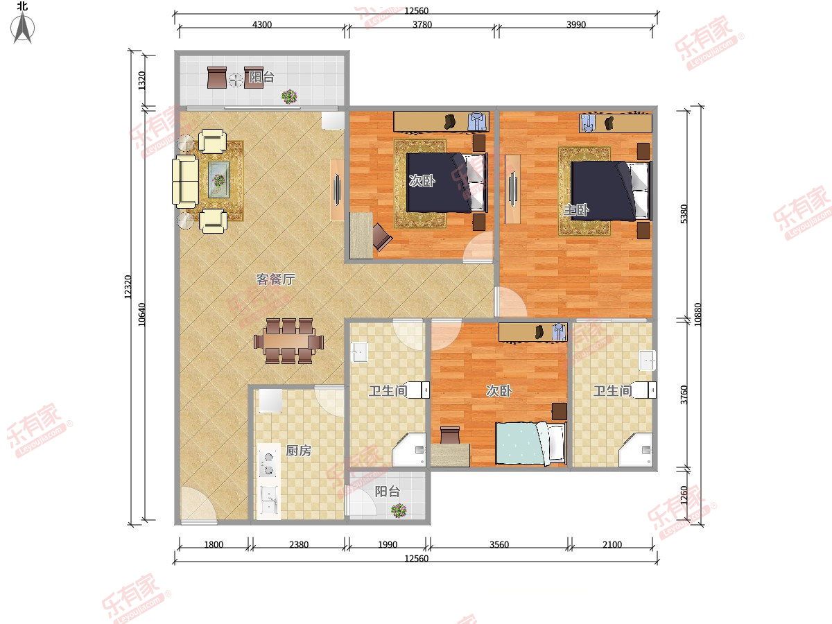 融创香山府户型图