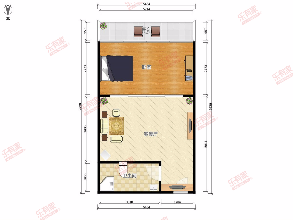 口岸外商公寓户型图