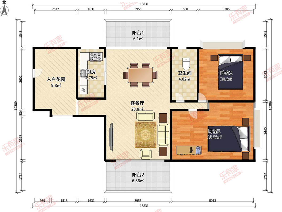 京华假日湾户型图