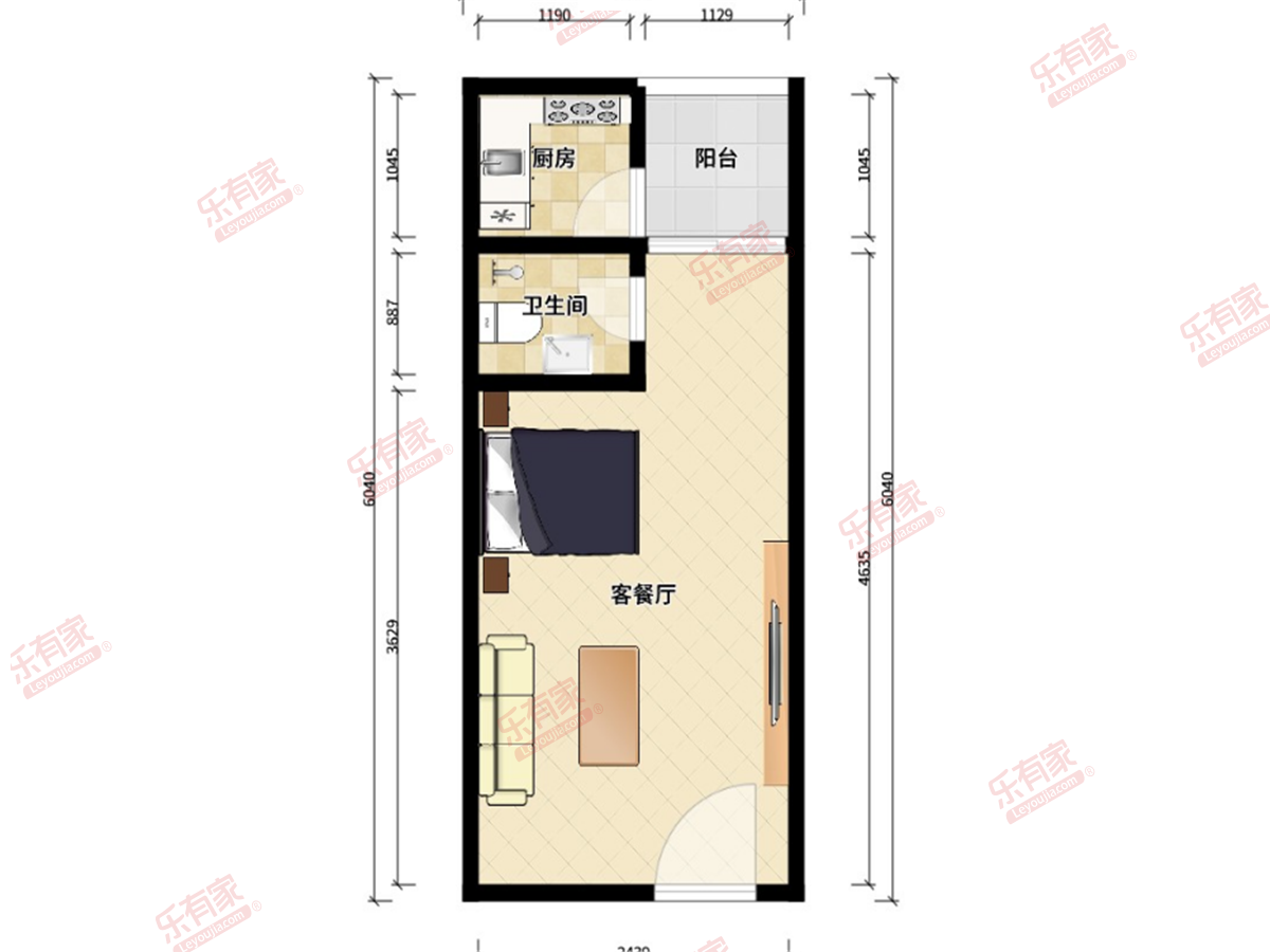 丽格国际公寓户型图