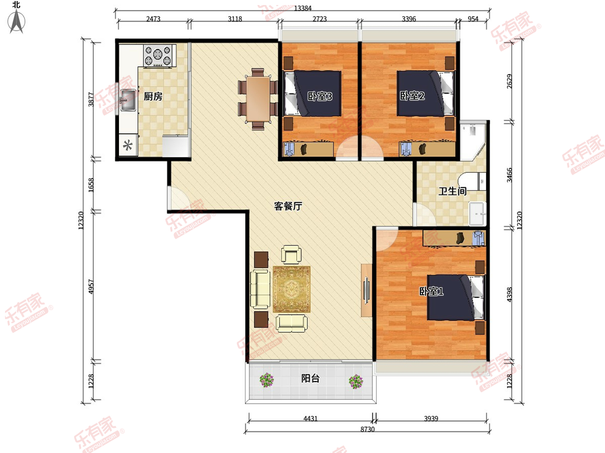 子非鱼（鑫海国际公寓）户型图