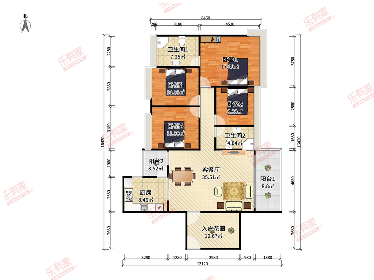 益田大运城邦二期户型图