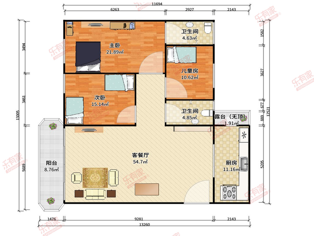 广合花园户型图