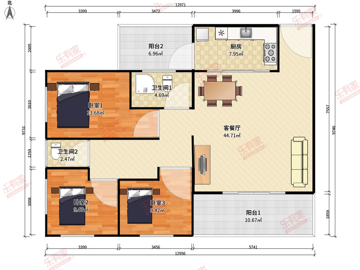 小榄自建房 7房3厅3卫 753.14㎡