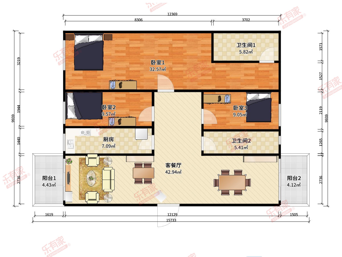 碧桂园越秀·西江御府户型图