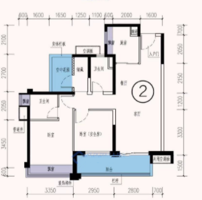 保利奥体大都汇 2房0厅0卫0厨0阳50.0m² 东 1