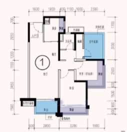 保利奥体大都汇 2房0厅0卫0厨0阳50.0m² 东