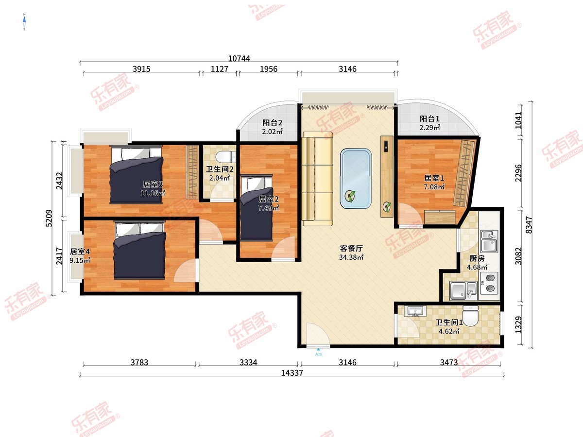 中天花园毛坯房源业主诚心出售，直接拎包入住，看房方便