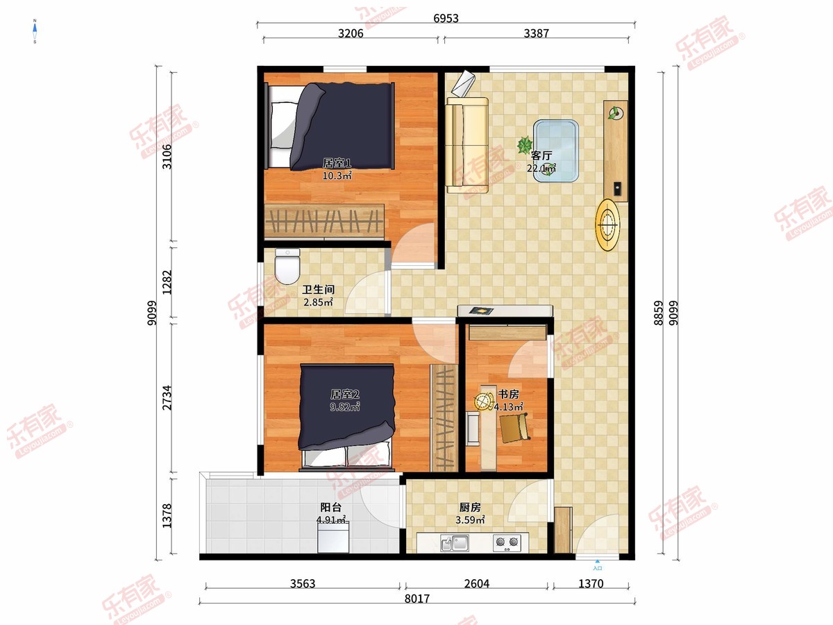 海燕绿岛商城户型图