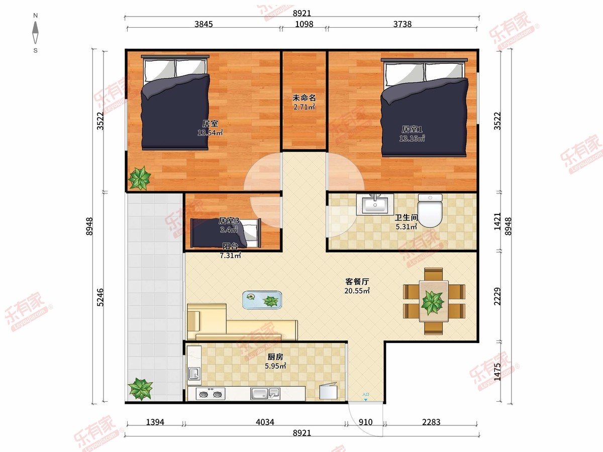 江海碧桂园户型图