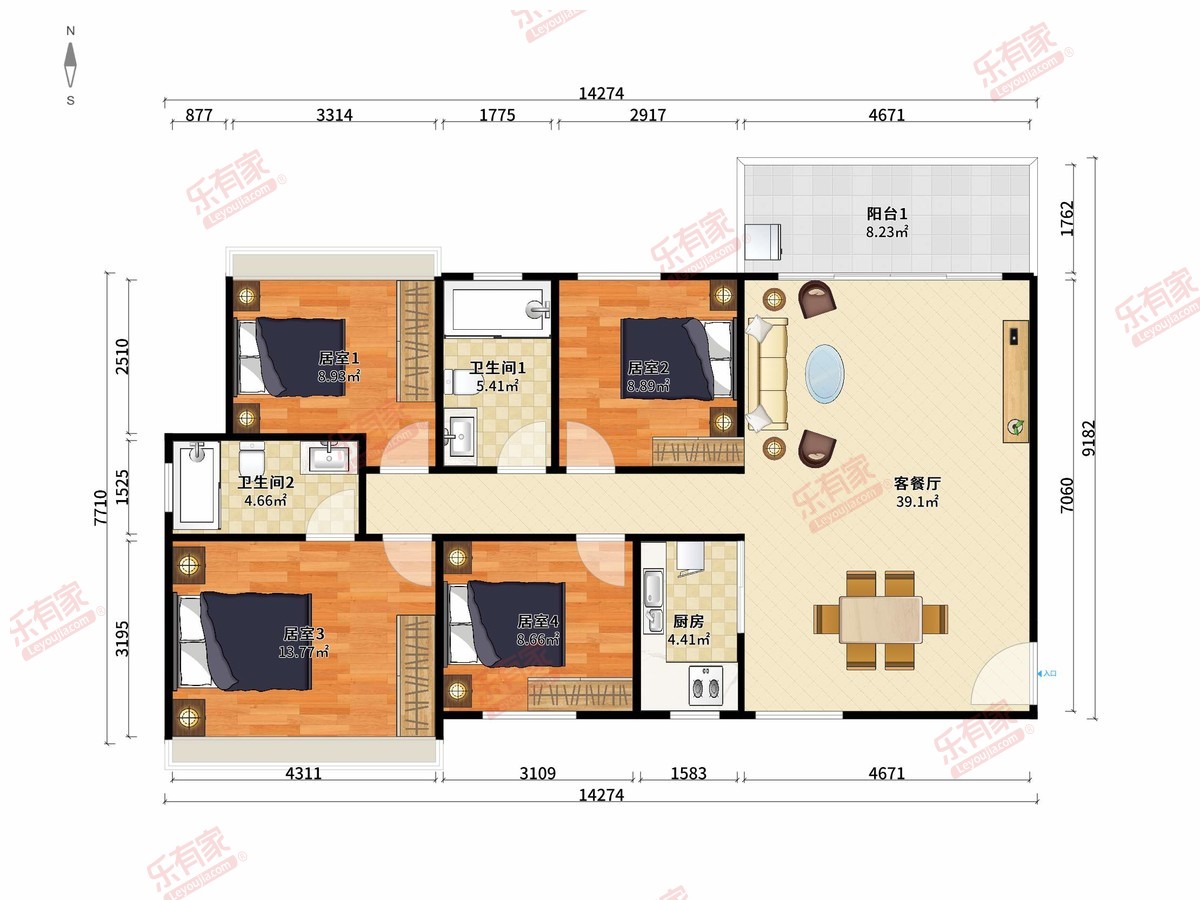 水漾坊4房119m²