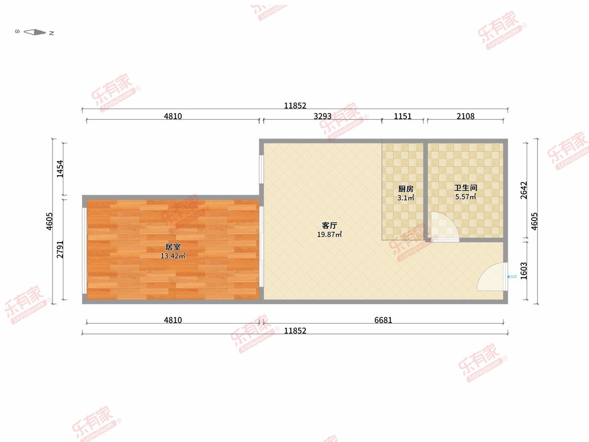金典故事 1房1厅1卫 35㎡