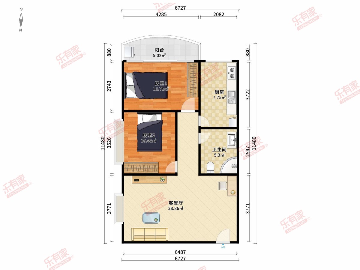 海棠居新市户型图
