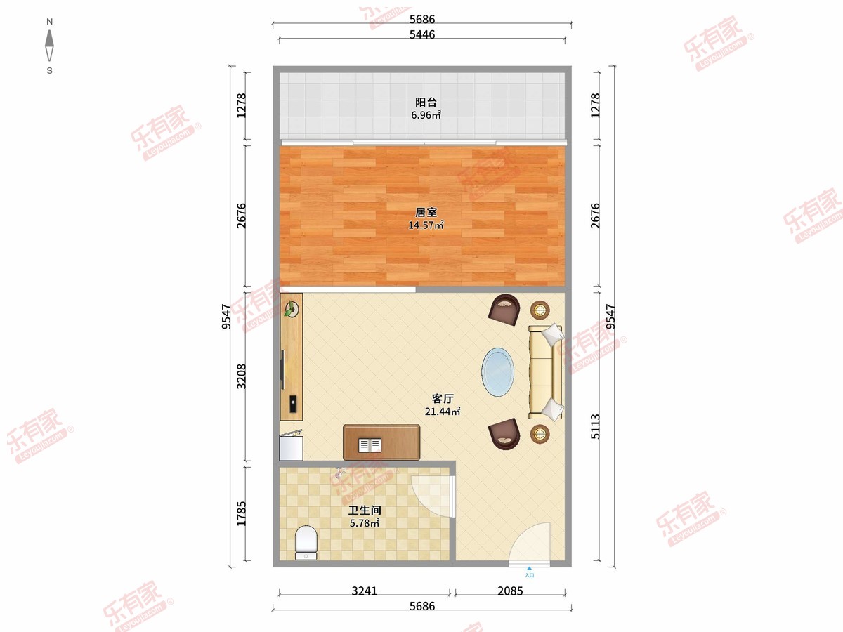 城市假日二期户型图