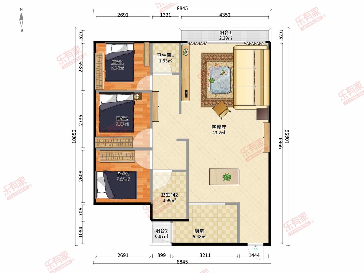 TCL康城四季花园户型图