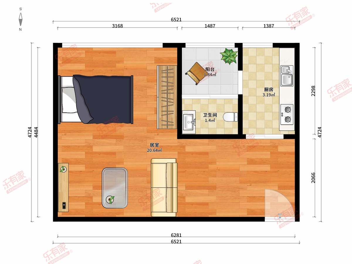 绿景公馆1866南区户型图